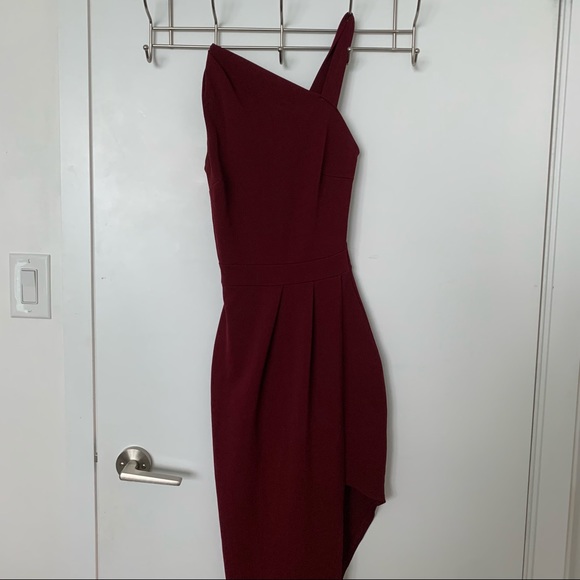 Boohoo One Shoulder MIDI Dress - Picture 4 of 4